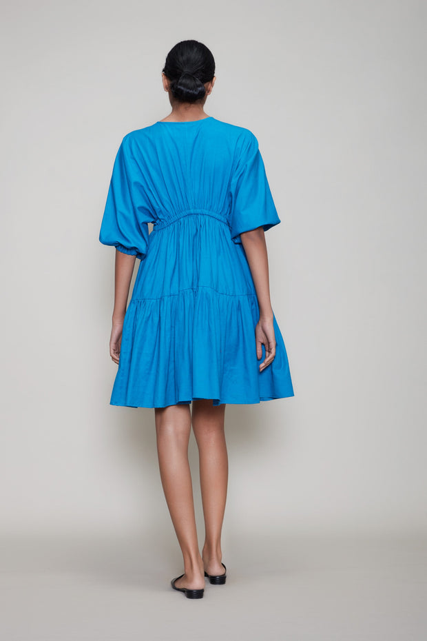 Mini Citra Dress - Blue S (UK 8)