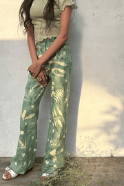 hand dyed cotton linen pants 60s fashion tailored pants plant extracts sustainable fashion