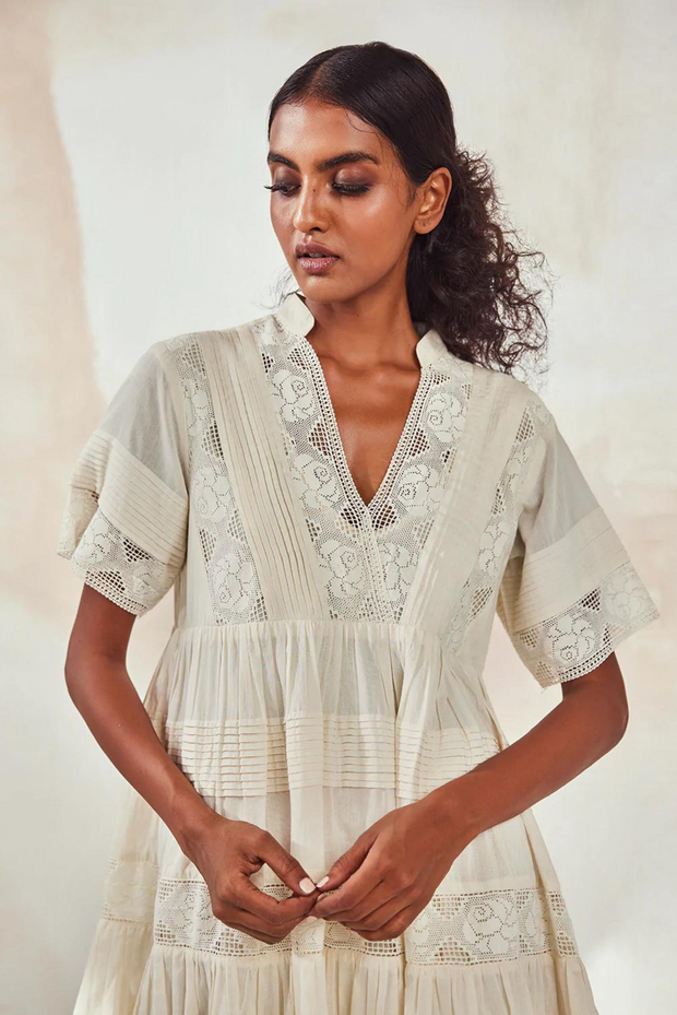 The White Light Dress - L (UK 12)