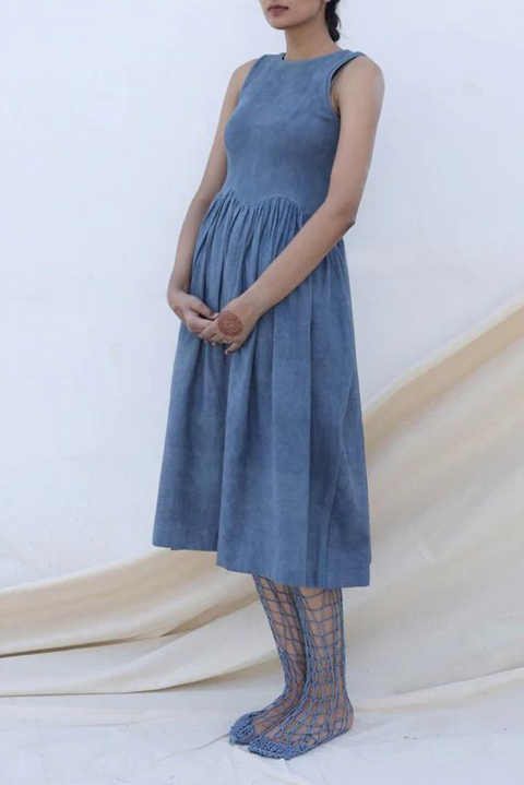 Neel Indigo Midi Dress