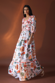 Elara Maxi Dress - Size M & L (UK 10 & 12 )