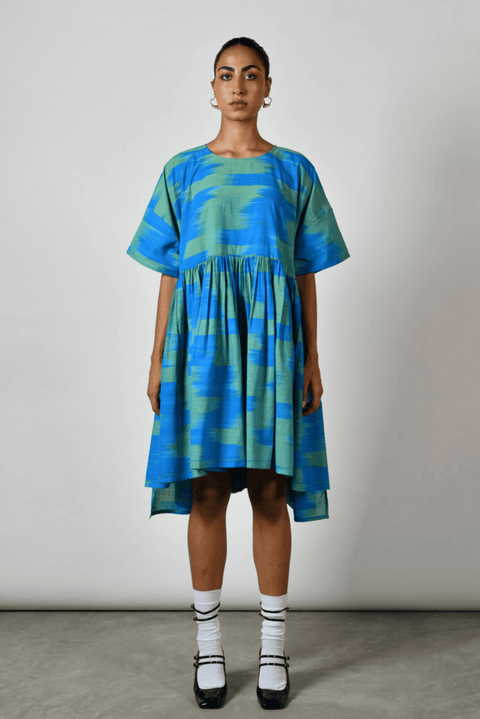 Summer Ikat Dover (Blue)