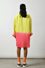 Sunshine Smoothie Short Square Shirt Dress