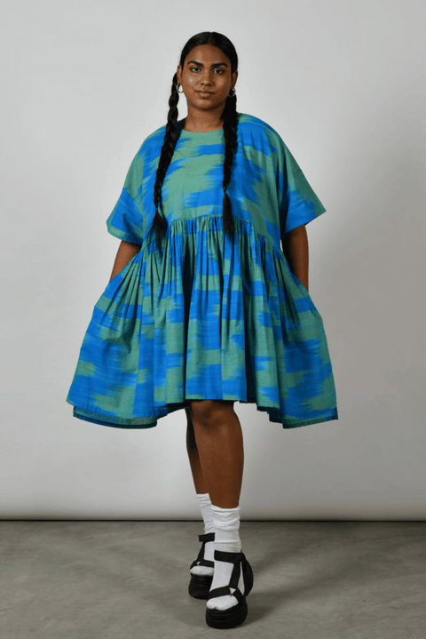 Summer Ikat Dover (Blue)