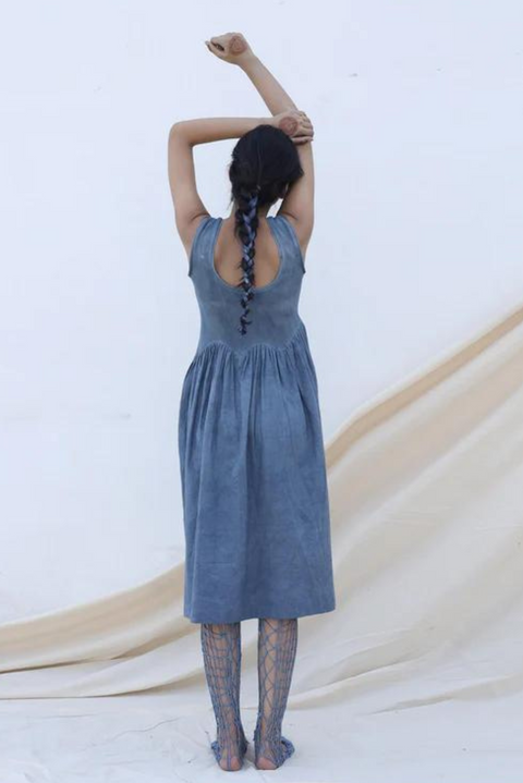 Neel Indigo Midi Dress