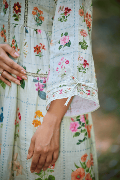 Floria Green Maxi Dress