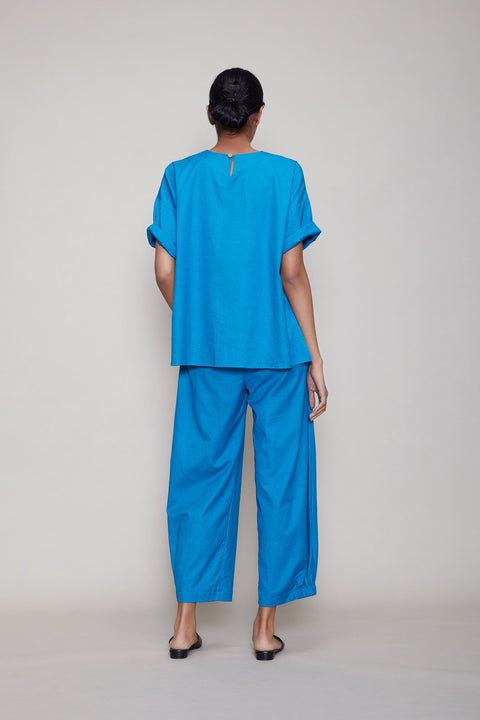 Ekin Top & Trouser Set in Blue - XL (UK 14)