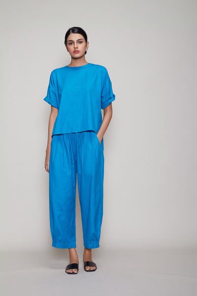 Ekin Top & Trouser Set in Blue - XL (UK 14)