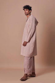 Aravalli Hooded Kurta & Trouser Set (+ colours)