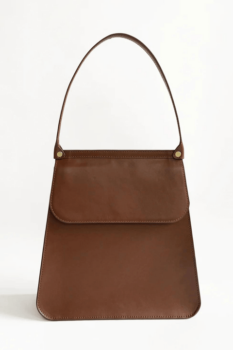 tan leather brown sustainable hand bag 