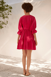Fuchsia Wrap Dress