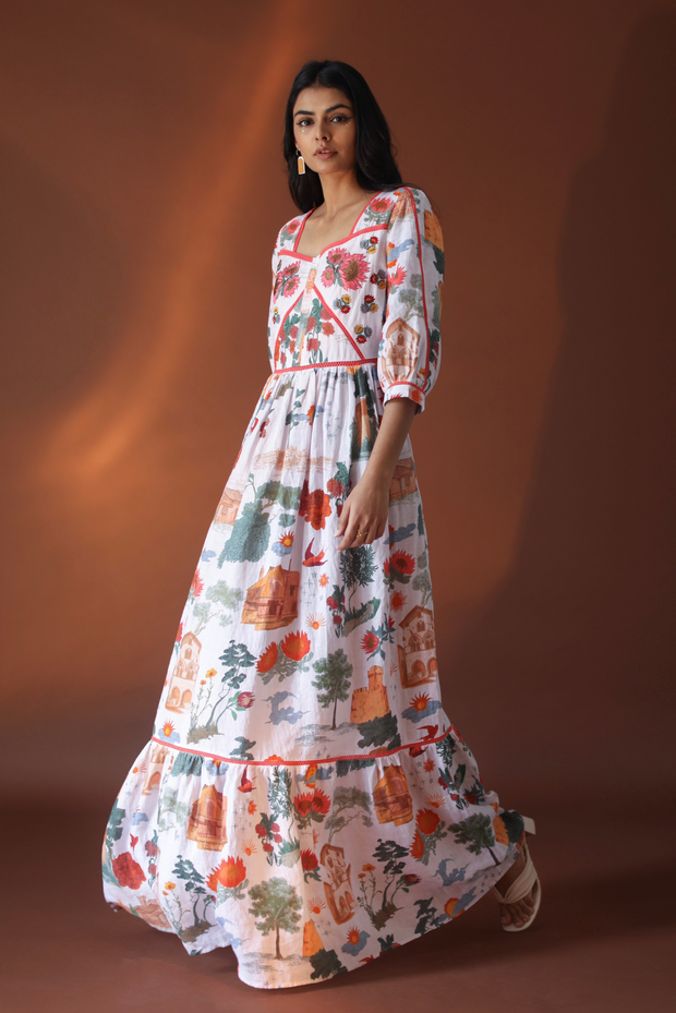 slow sustainable ethical trend fashion dress floral