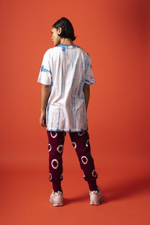 Back view of unisex colonisation was a start up tee in 100% cotton