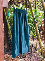 Teal Scallop Skirt - XS & S (UK 6 & 8)