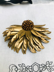 Gold Marguerite Earrings