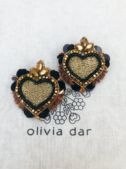 Black and Gold Noto Earrings