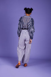 Candi Striped Shirt Lavender - M (UK 10)